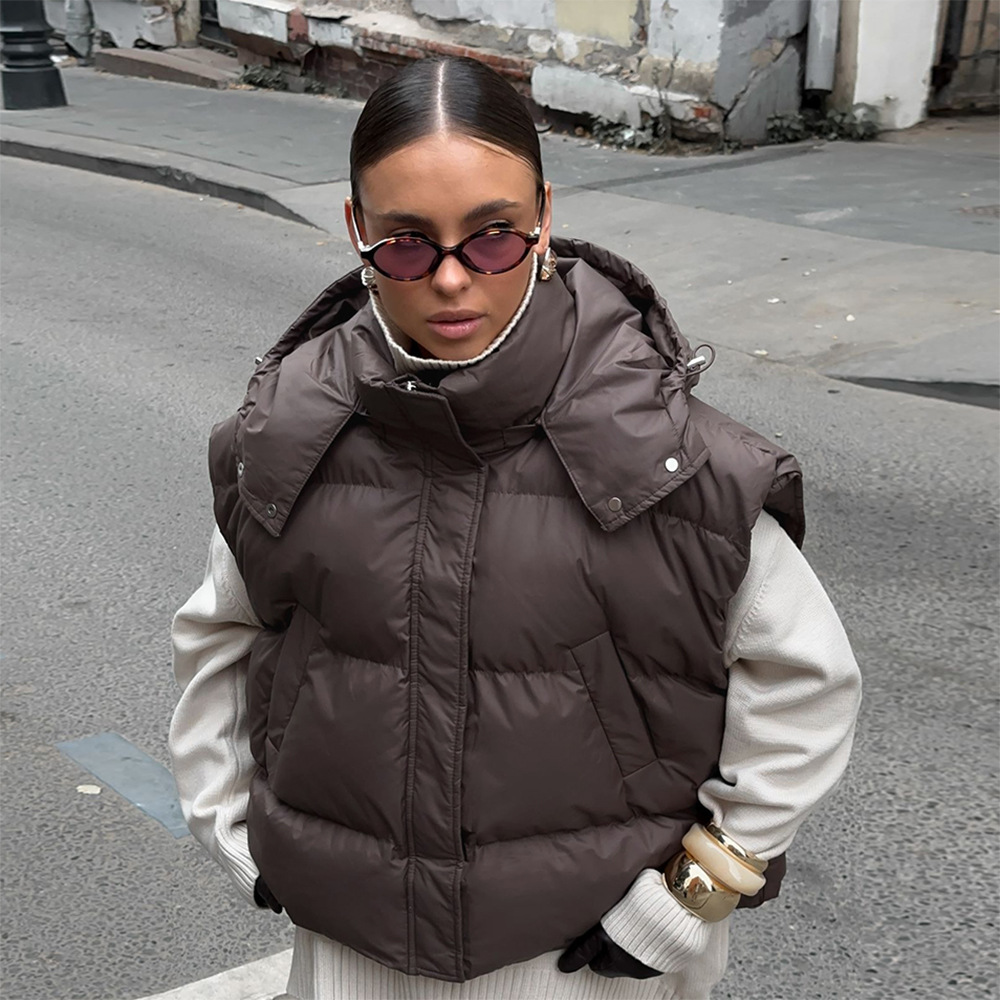 Women'S Fashion Vest Tops - Quilted Vest Women Fall Winter New