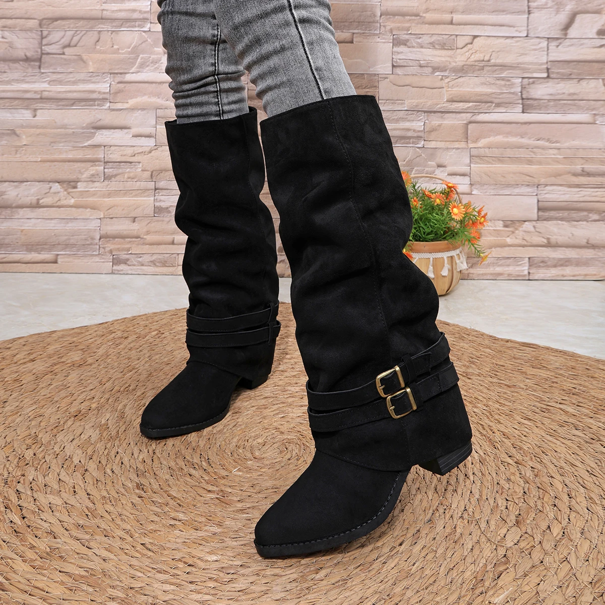 Spring Autumn New Retro Round  - огляд і ціна Women'S Fashion Knee High Boots