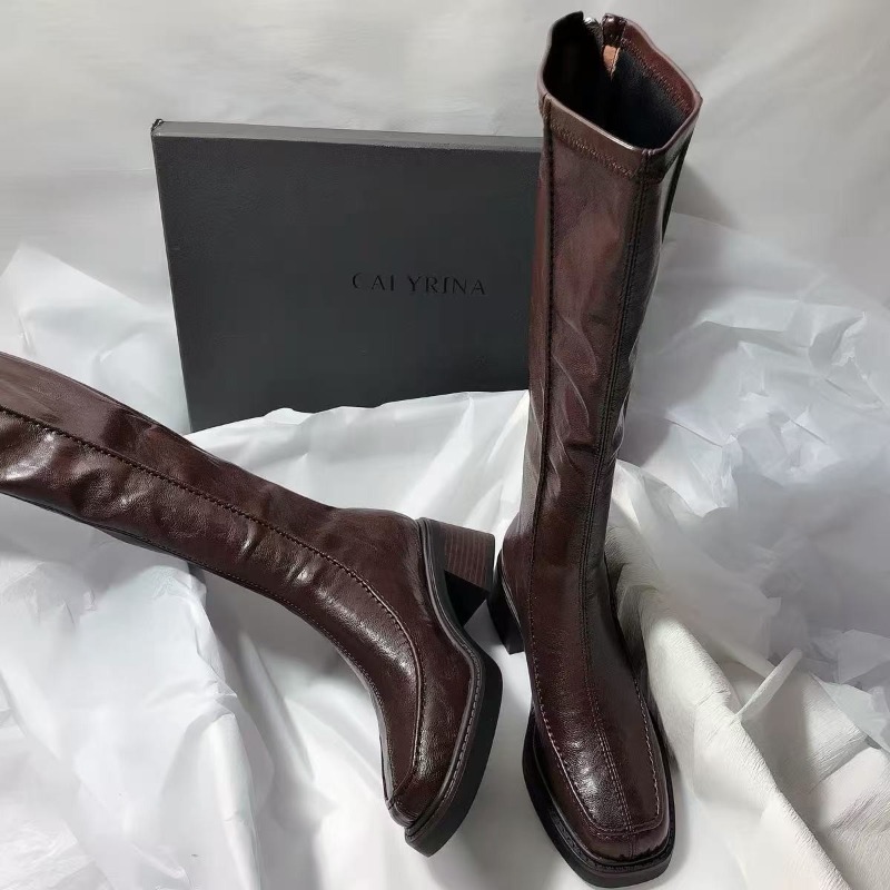 Round-toe Thick-soled Long Boo - огляд і ціна Women'S Fashion Knee High Boots