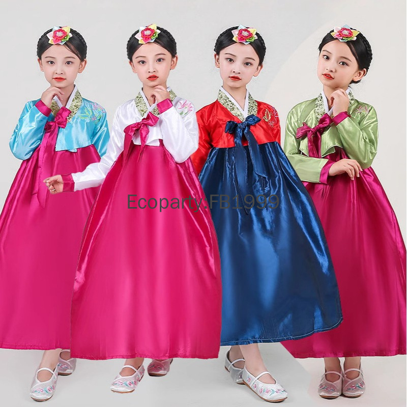 4 Colors Girls Hanbok Dress Ko - огляд і ціна Women'S Fashion Korea