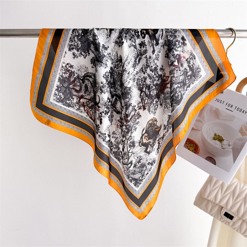 Luxury Jungle Printed Scarves  - огляд і ціна Women Fashion Necktie