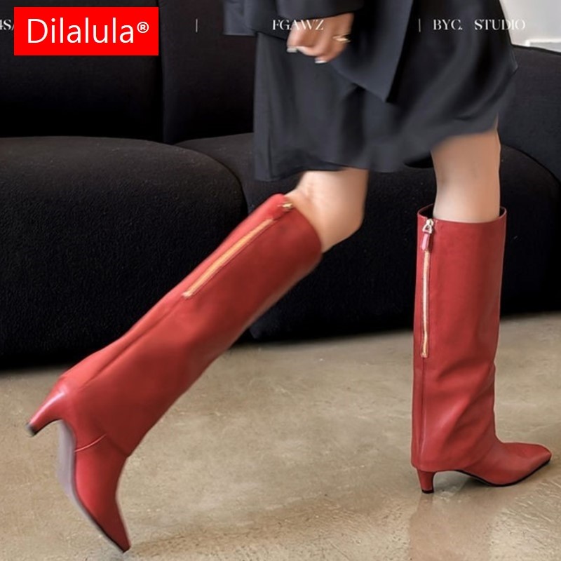 Dilalula 2026 Real Sheepskin W - огляд і ціна Women'S Fashion Knee High Boots