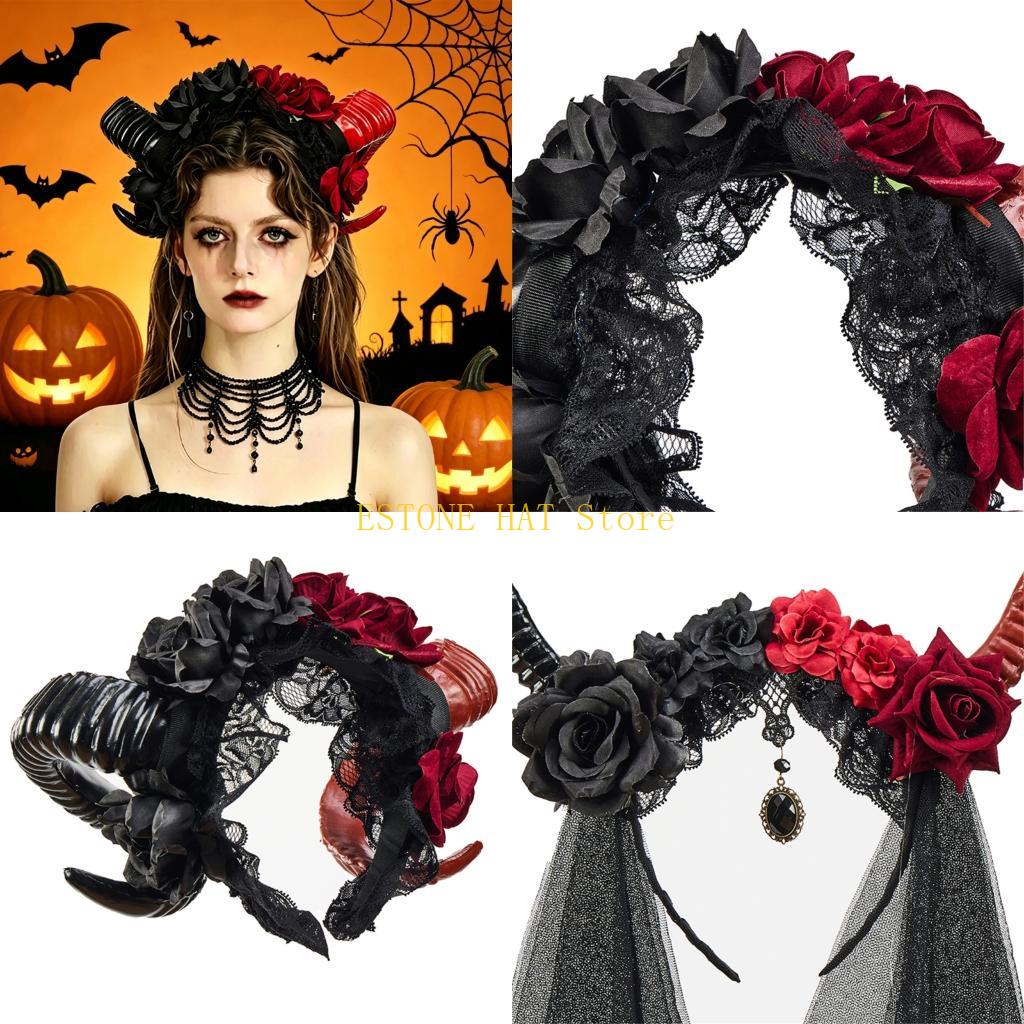 49MF Floral Animal Horn Shaped - огляд і ціна Women Fashion Photoshoot