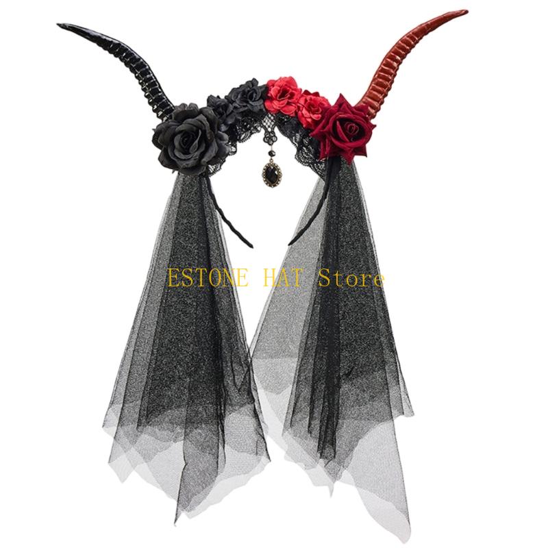 49MF Floral Animal Horn Shaped - огляд і ціна Women Fashion Photoshoot